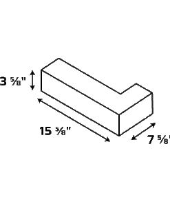 Alternative view of 4-4-16 Veneer Half-Hi Corner Return