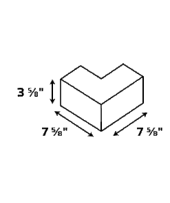 Alternative view of 4-4-8 Veneer Half-Hi Corner Return Half
