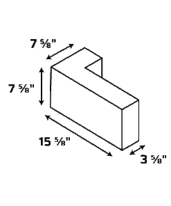 Alternative view of 4-8-16 Veneer Corner Return