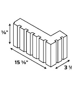 Alternative view of 4-8-16 Veneer Corner Return 4-Rib