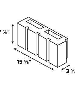 Alternative view of 4-8-16 Veneer Corner Return 4-Rib Deep