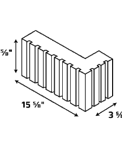 Alternative view of 4-8-16 Veneer Corner Return 6-Rib