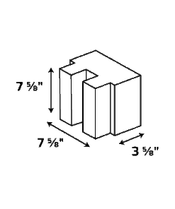 Alternative view of 4-8-8 Veneer Half 4-Rib Deep