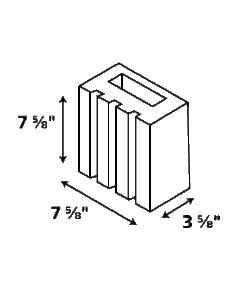Alternative view of 4-8-8 Veneer Half 8-Rib