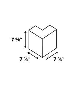 Alternative view of 4-8-8 Veneer Half Corner Return