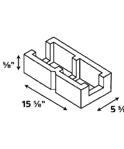 Alternative view of 6-4-16 Half-Hi Single Score Lintel