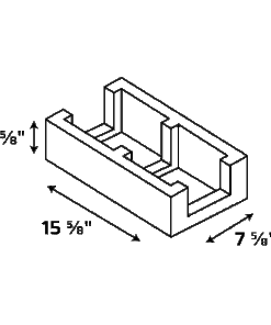 Alternative view of 8-4-16 Half-Hi Lintel