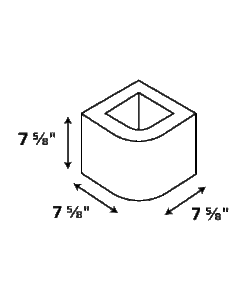 Alternative view of 8-8-8 Single Bull Nose